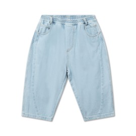 Wide pant - bleached light blue