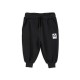 Basic solid sweatpants - black