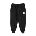 Basic solid sweatpants - black