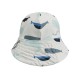 Josefine wide brim sun hat - whales