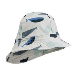 Josefine wide brim sun hat - whales