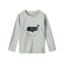 Noah swim tee - Cloud blue