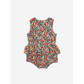 Baby Confetti all over ruffle woven romper