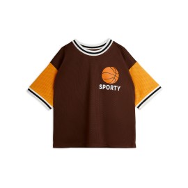 Basketball Mesh T-Shirt - brown