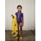 Stripe long-sleeved UV Swimsuit