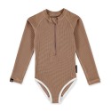 Chocolate Ribbed Swimsuit