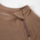 Chocolate Ribbed Tee