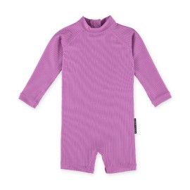 Orchid Ribbed Baby Swimsuit