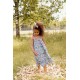 Dress Marceline - blue summer meadow