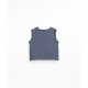 Sleeveless baby top - Sea