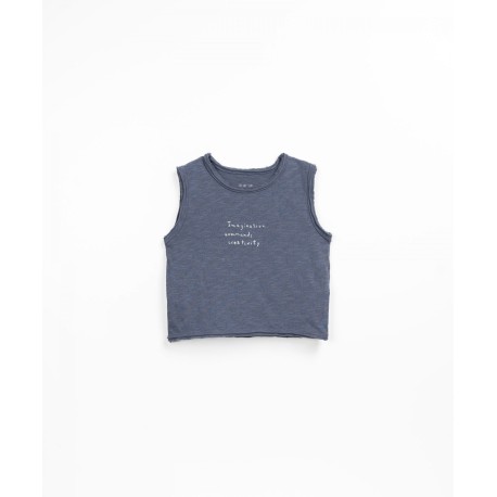 Sleeveless baby top - Sea