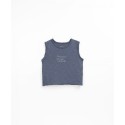 Sleeveless baby top - Sea