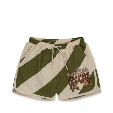 Seer Asnou swimshorts - dark olive