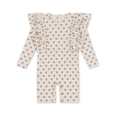 Manuca swim onesie - cherry motif