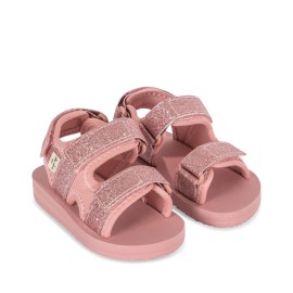Sun sandals glitter - mellow rose