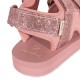 Sun sandals glitter - mellow rose