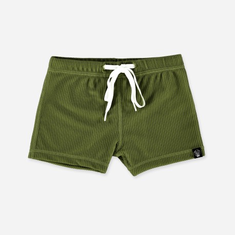 Pesto Ribbed Swimshorts