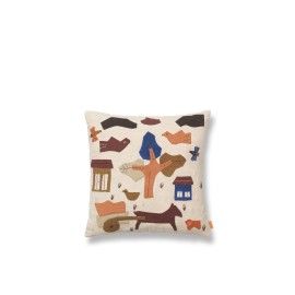 Village cushion - off-white