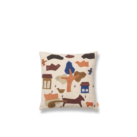 Village cushion - off-white