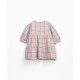 Checked woven dress