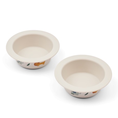 Peony suction bowl 2-pack - safari