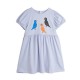 Birds short sleeve dress