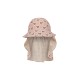 Merle frill sun hat - cherry pink motif