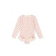 Merle long- sleeved swimsuit - cherry pink motif