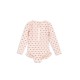 Merle long- sleeved swimsuit - cherry pink motif