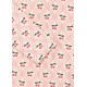 Merle long- sleeved swimsuit - cherry pink motif