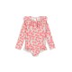 Manuca long sleeves frill swimsuit - rainbow bow