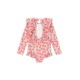 Manuca long sleeves frill swimsuit - rainbow bow