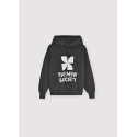 TNS Logo Hood Sweatshirt Galactic Grey Melange
