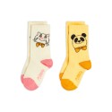 Cat and Panda socks - 2 pack