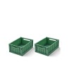Weston storage box S - 2pack - dusty ivy