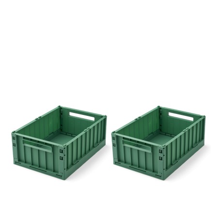 Weston storage box M - 2pack - Dusty ivy