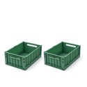 Weston storage box M - 2pack - Dusty ivy
