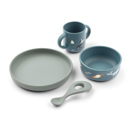 Vivi Silicone Tableware 3 pack - Arctic Sea