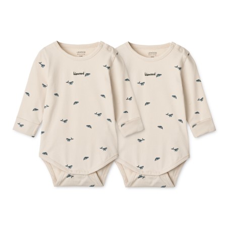 Yanni body long sleeve 2-pack - mini whale