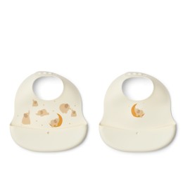 Ember Silicone Bib - 2 Pack - Elephant