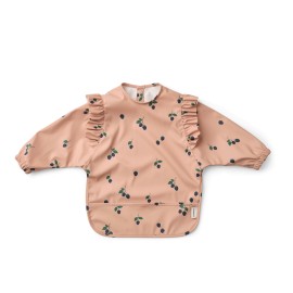 Merle Ruffle cape bib - Berry