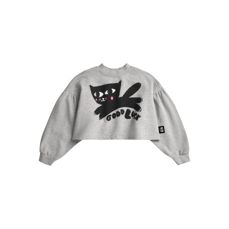 GOOD LUCK Puff Sleeve Sweater