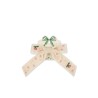 Velvet bow pearly hair clip