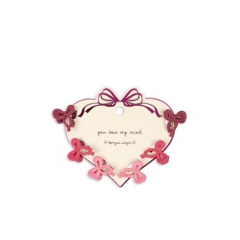 6 pack Micki bow hair clips- pink