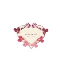 6 pack Micki bow hair clips- pink