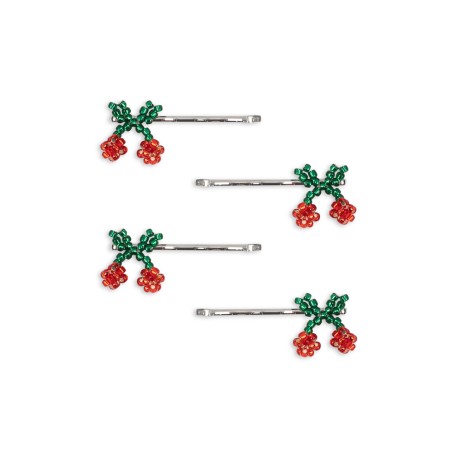 4 pack mini cherry hair pin