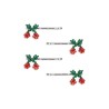 4 pack mini cherry hair pin
