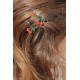 4 pack mini cherry hair pin