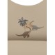 2 PACK SILICONE BIBS - Dino