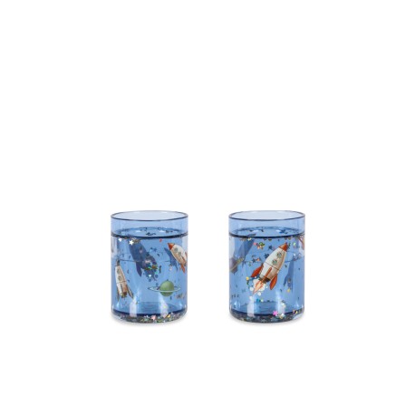2 PACK GLITTER CUPS -race